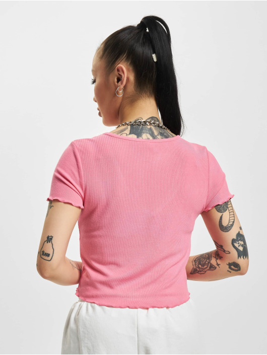 Only Tops sans manche Kika V Neck Crop magenta